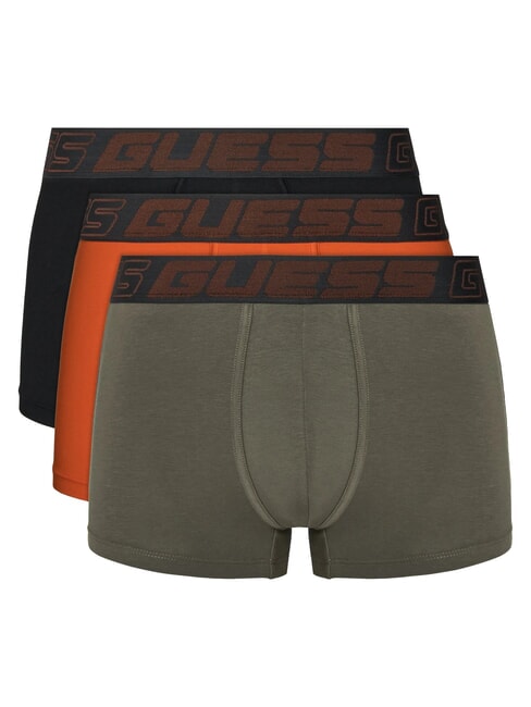GUESS JOE 3 Boxers Multicolor lava negra naranja - Calzoncillos de hombre