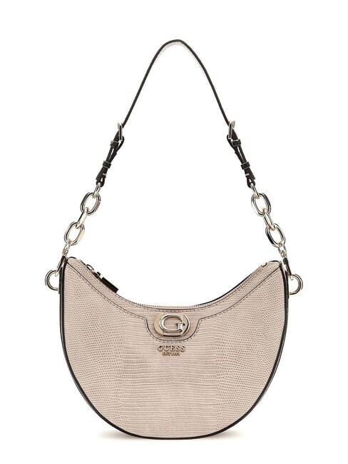 GUESS ORLINA Bolso de hombro con estampado de lagarto gris pardo - Bolsos Mujer