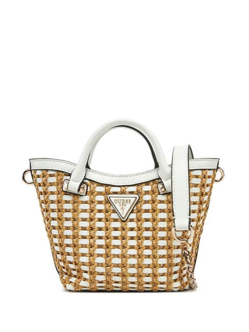 GUESS ATALIA Bolso pequeño con bandolera blanco natural - Bolsos Mujer