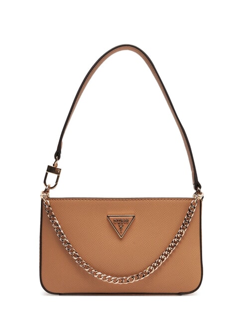 GUESS NOELLE Bolso de hombro con cadena BEIGE - Bolsos Mujer