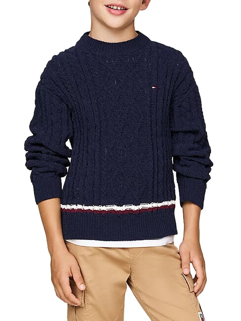 TOMMY HILFIGER TH KIDS Suéter para niños cielo del desierto - Suéteres para niños