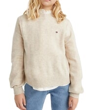 TOMMY HILFIGER TH KIDS Suéter de lana con cuello redondo - Suéteres para niños