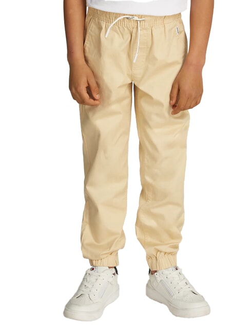 TOMMY HILFIGER TH KIDS Pantalones unisex marfil de campo - pantalones para niños