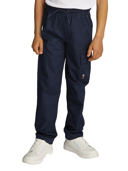TOMMY HILFIGER TH KIDS Pantalones de algodón unisex cielo del desierto - pantalones para niños