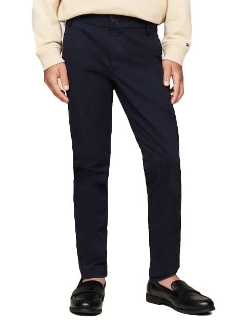 TOMMY HILFIGER TH KIDS Pantalones de algodón cielo del desierto - pantalones para niños