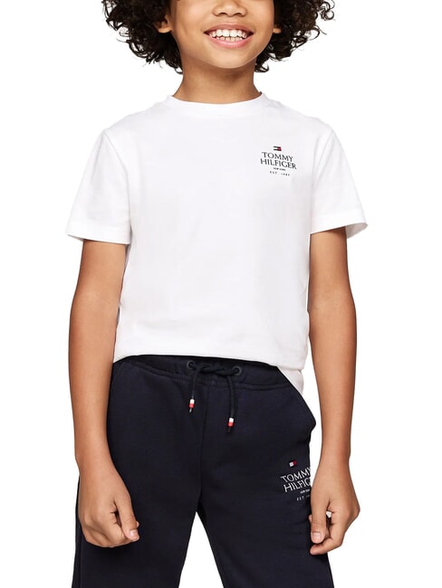 TOMMY HILFIGER TH KIDS Camiseta de algodón de manga corta blanco - Camiseta niño