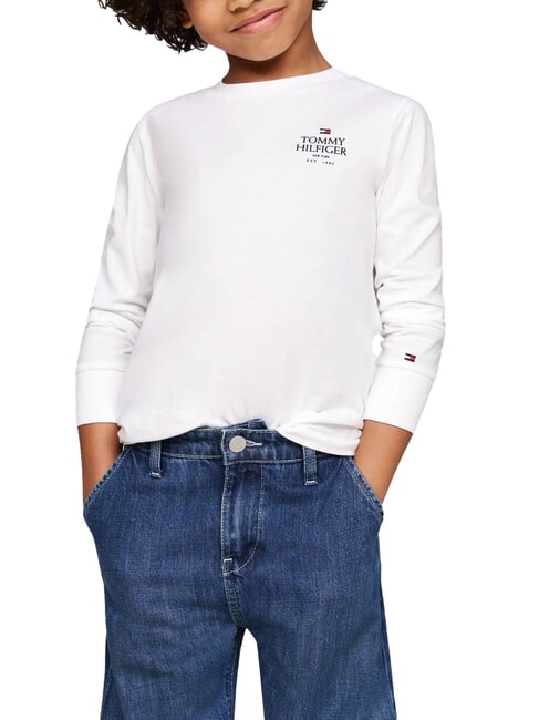 TOMMY HILFIGER TH KIDS Camiseta de algodón blanco - Camiseta niño