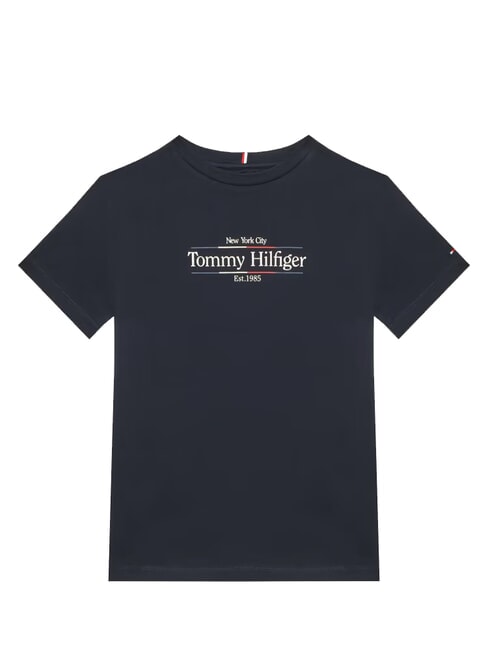 TOMMY HILFIGER TH KIDS Camiseta de algodón de manga corta cielo del desierto - Camiseta niño