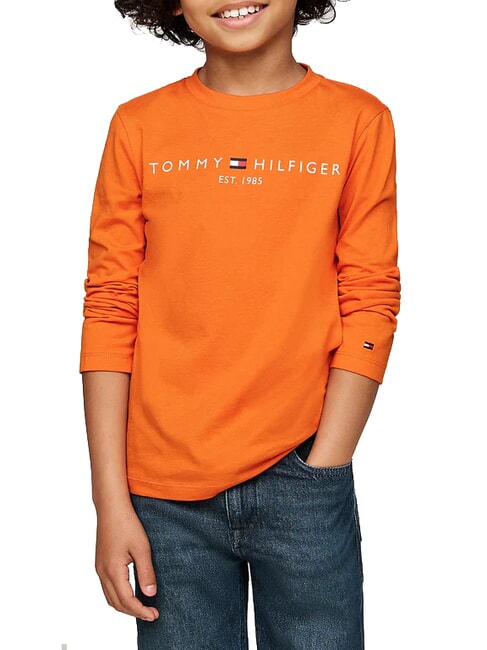 TOMMY HILFIGER TH KIDS camiseta de manga larga trueno naranja - Camiseta niño