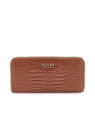 GUESS LAUREL Cocco Cartera con cremallera COGNAC - Carteras Mujer - 1
