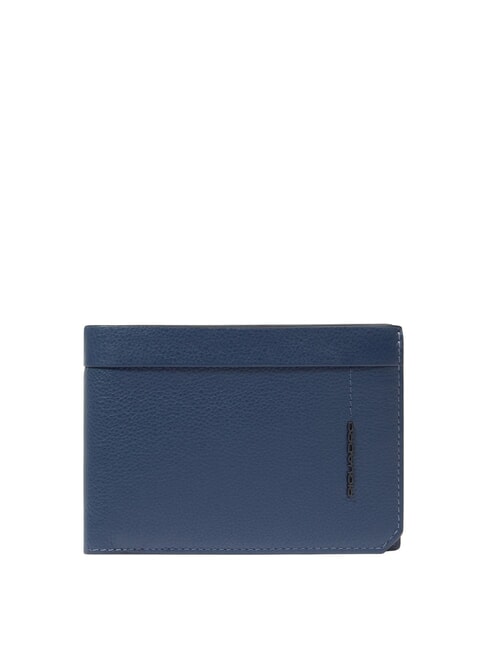PIQUADRO W137 Cartera de cuero azul - Carteras Hombre