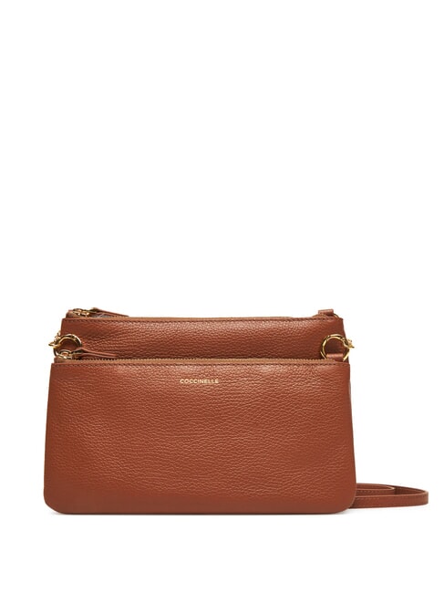 COCCINELLE YVONNE Bolso de hombro, en piel coñac - Bolsos Mujer