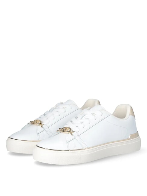 LIUJO KIKI 01 Zapatillas de cuero blanco / dorado claro - Zapatos Mujer
