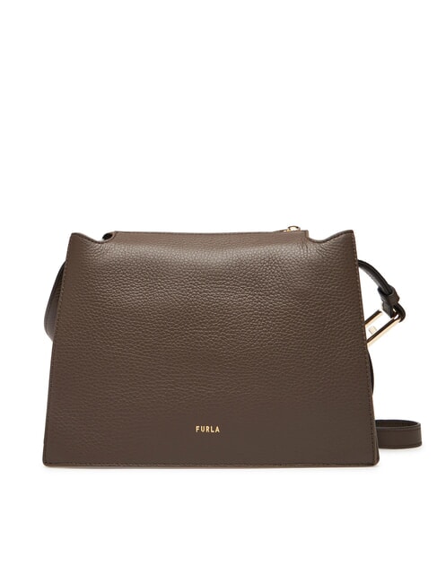 FURLA NUVOLA  Bolso bandolera, en piel. caoba - Bolsos Mujer