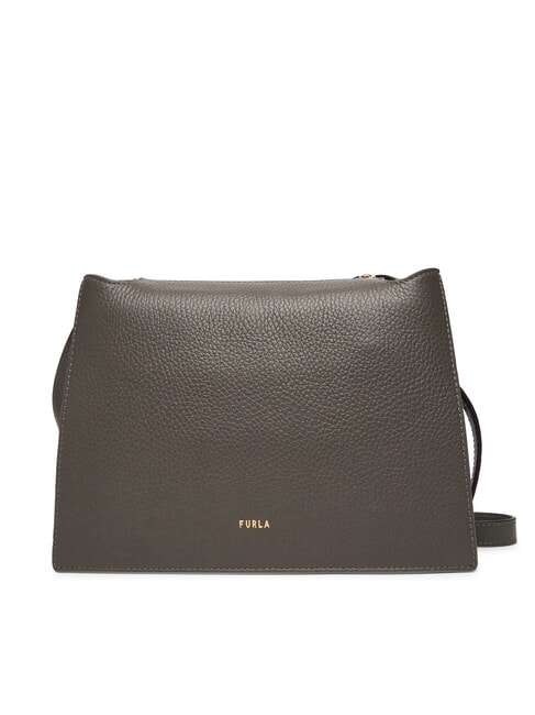 FURLA NUVOLA  Bolso bandolera, en piel. gris urbano - Bolsos Mujer