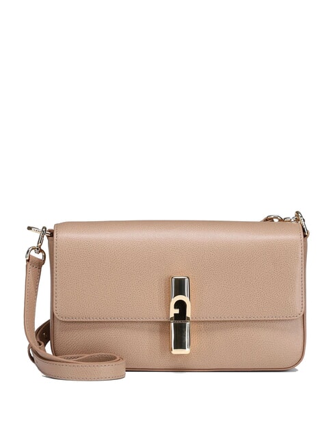 FURLA IRIDE  Bolso de hombro, de piel gris - Bolsos Mujer