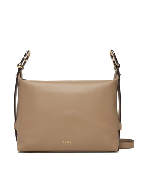 FURLA TONIE Bolso de hombro, de piel gris - Bolsos Mujer