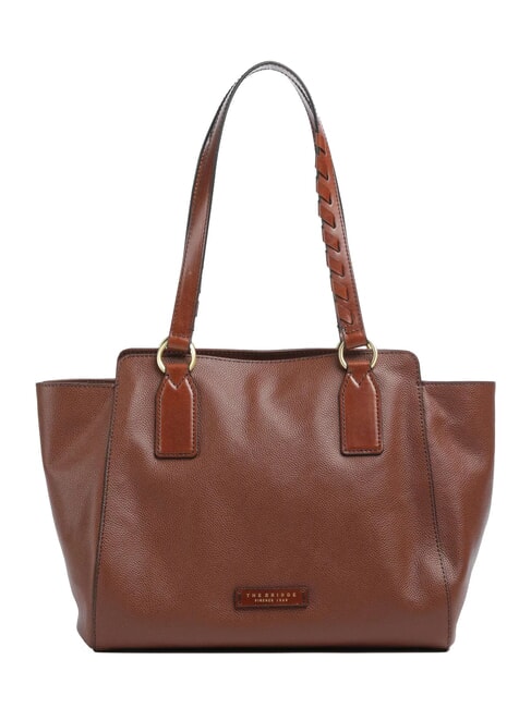 THE BRIDGE INES Bolso de compras de cuero BROWN - Bolsos Mujer