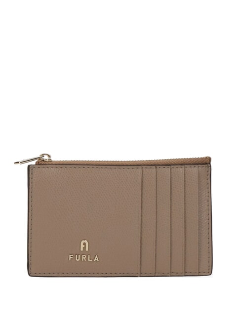 FURLA CAMELIA Cartera plana de piel gris - Carteras Mujer