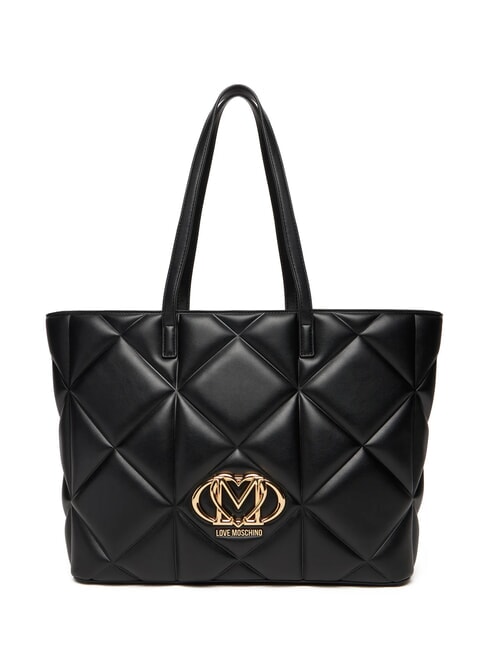 LOVE MOSCHINO EMBOSSED  Bolsa de la compra negro - Bolsos Mujer