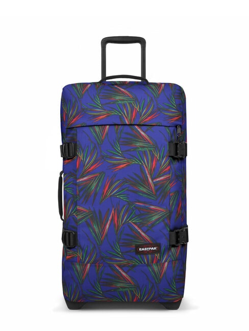 EASTPAK TRANVERZ M Carro mediano palma brize azul marino - Trolley Semirrígidos