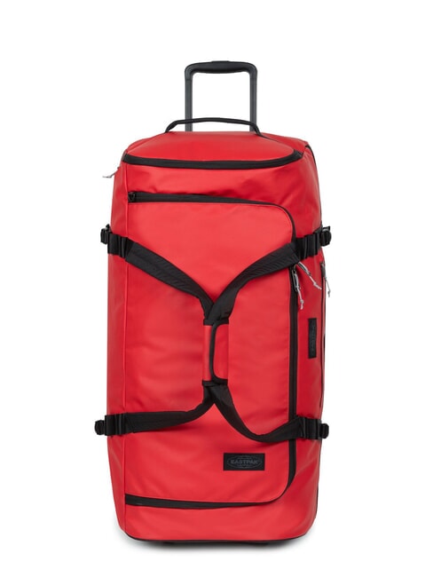 EASTPAK DUFFEL PACK WHEEL L Bolsa de lona grande con ruedas y repelente al agua lona roja - Trolley Semirrígidos