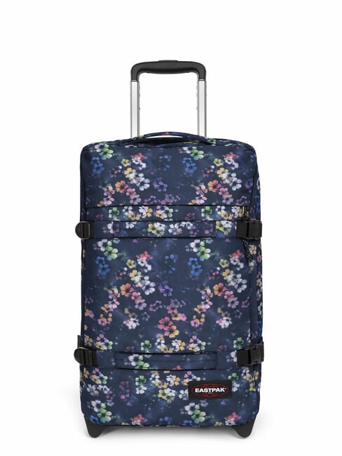EASTPAK TRANSIT'R S Carro de equipaje de mano azul marino desteñido flora - Equipaje de mano