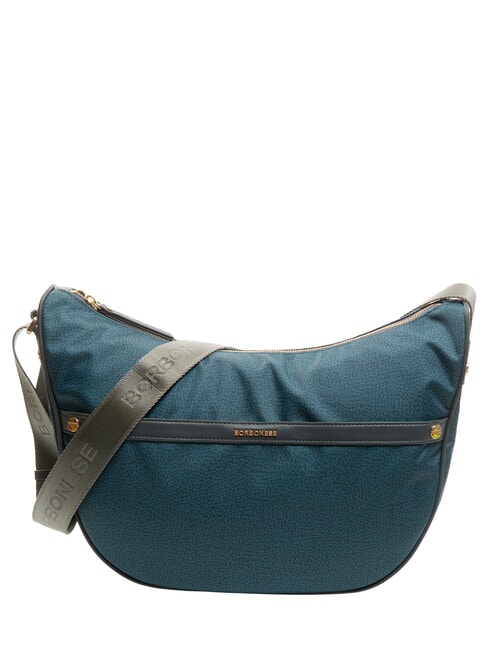 BORBONESE DOWNTOWN Large Bolso de hombro octano - Bolsos Mujer