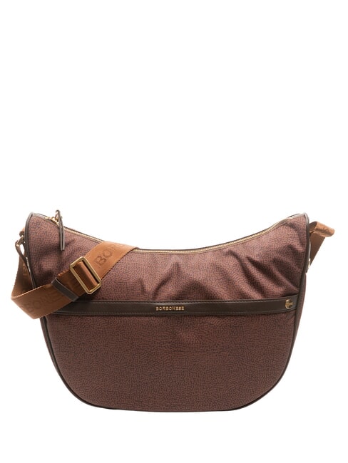 BORBONESE DOWNTOWN Large Bolso de hombro terracota - Bolsos Mujer