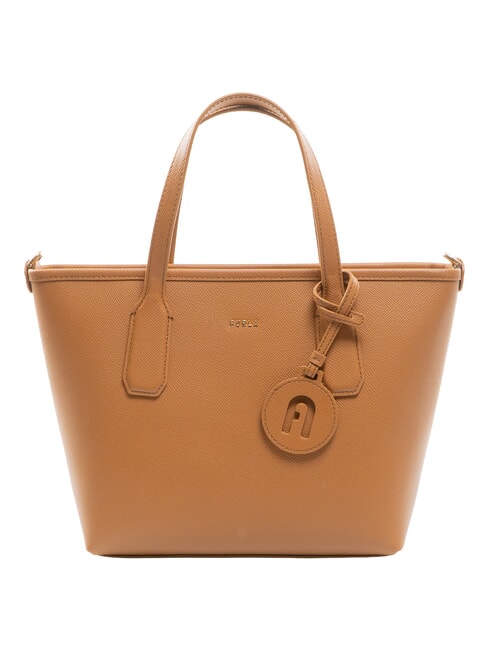 FURLA CLASSIC Bolso de mano, shopper de piel brandy - Bolsos Mujer