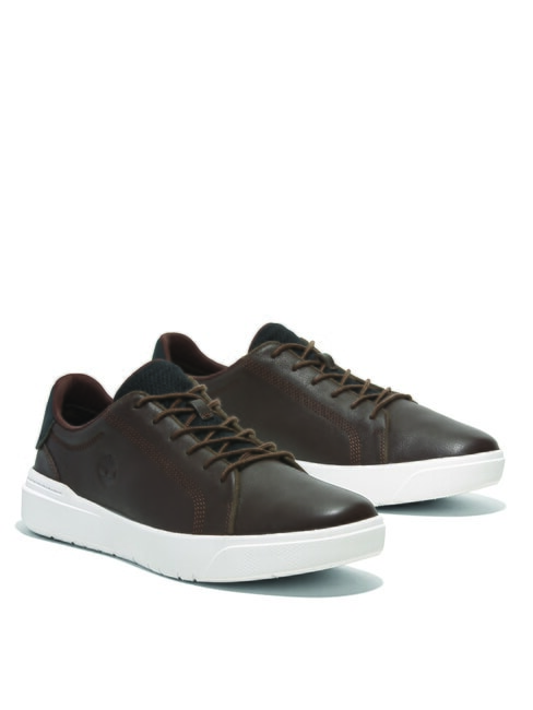 TIMBERLAND SENECA BAY Zapatillas de cuero para hombre grano completo marrón oscuro - Zapatos Hombre