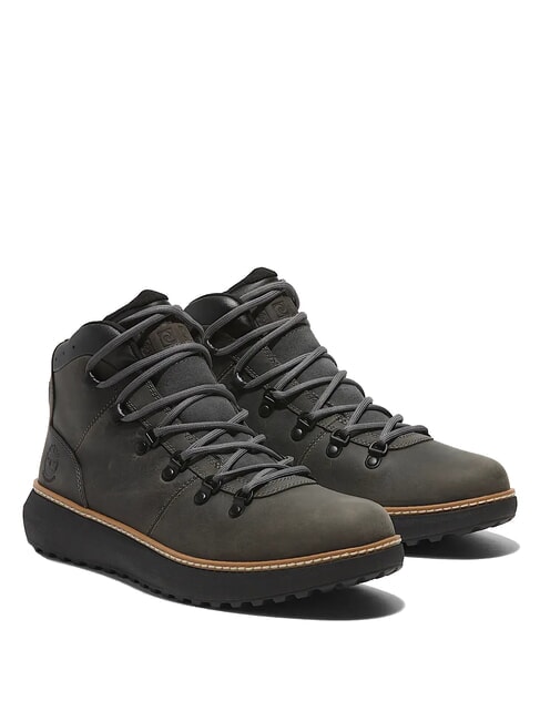 TIMBERLAND HUDSON ROAD zapatos de cuero grano completo gris oscuro - Zapatos Hombre