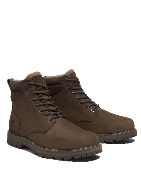 TIMBERLAND BRITTON ROAD Botines de piel impermeables nobuk marrón oscuro - Zapatos Hombre
