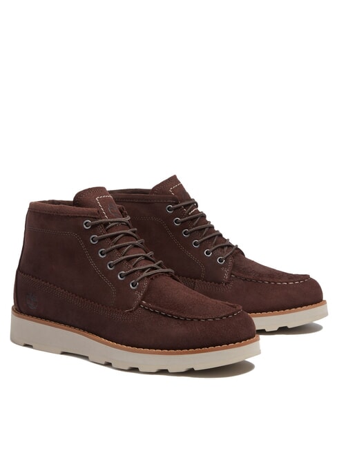 TIMBERLAND BRITTON MILLS botas de cuero gamuza marrón oscuro - Zapatos Hombre