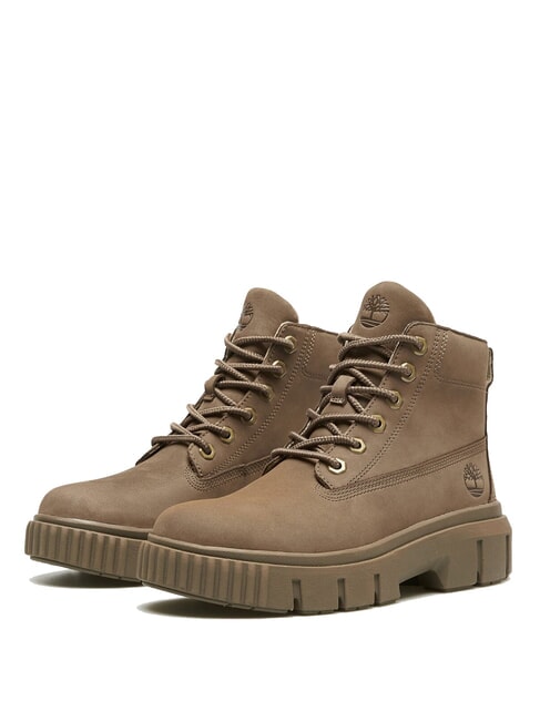 TIMBERLAND GREYFIELD Anfibios de cuero nubuck marrón medio - Zapatos Mujer