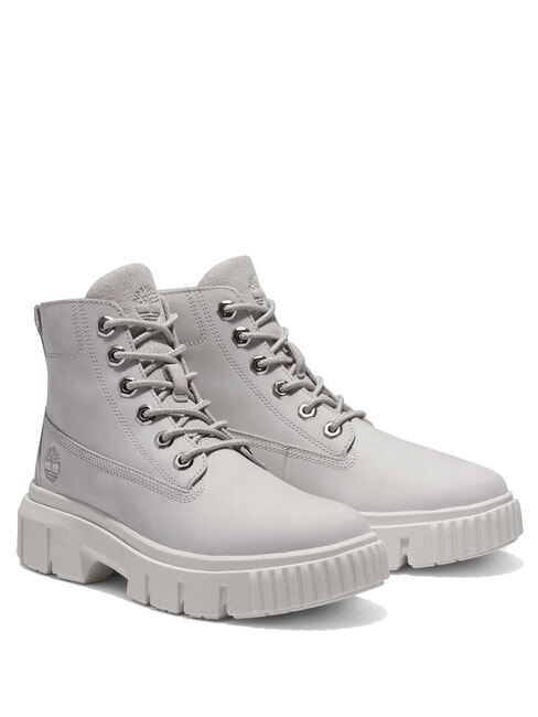 TIMBERLAND GREYFIELD Botines de piel gris violeta - Zapatos Mujer