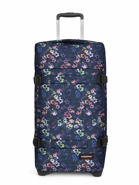 EASTPAK TRANSIT'R M carro de tamaño mediano azul marino desteñido flora - Trolley Semirrígidos