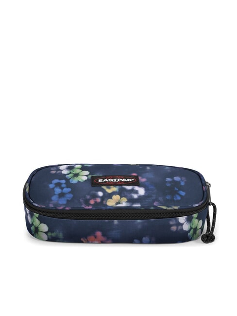 EASTPAK OVAL SINGLE Estuche azul marino desteñido flora - Estuches y Accesorios