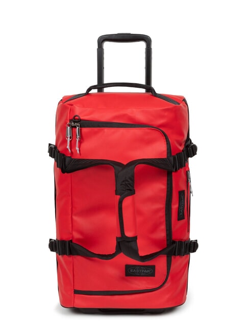 EASTPAK DUFFEL PACK WHEEL S Bolsa de lona pequeña con ruedas y repelente al agua lona roja - Equipaje de mano