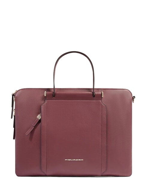 PIQUADRO CIRCLE Bolso para portátil de piel de 14" Burdeos - Maletines de Trabajo