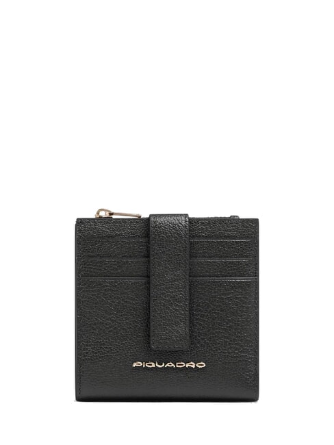 PIQUADRO W140 Cartera plana de cuero negro - Carteras Hombre