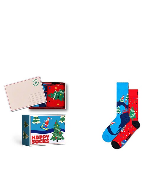 HAPPY SOCKS HAPPY HOLIDAYS Lote de regalo de 2 pares de calcetines 6000 - Calcetines de mujer