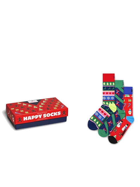 HAPPY SOCKS X-MAS SWEATER Lote de regalo de 3 pares de calcetines 4300 - Calcetines de hombre