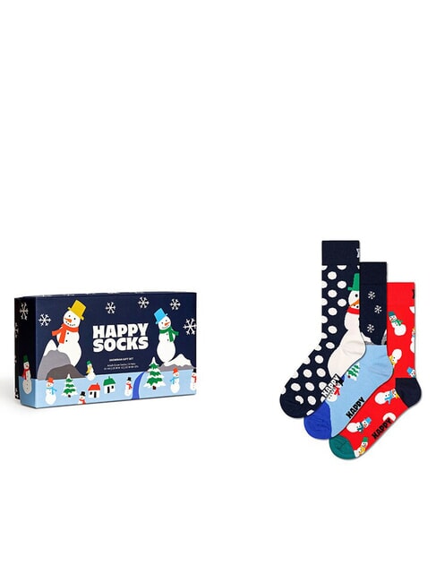 HAPPY SOCKS SNOWM Lote de regalo de 3 pares de calcetines multicolor - Calcetines de hombre