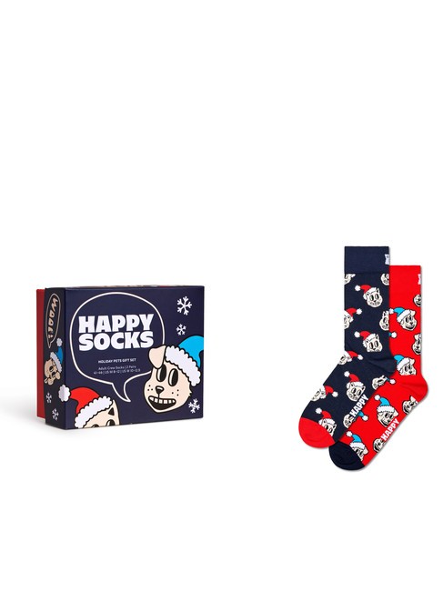 HAPPY SOCKS HOLIDAY CAT&DOG Set de regalo de 2 pares de calcetines. azul - Calcetines de hombre