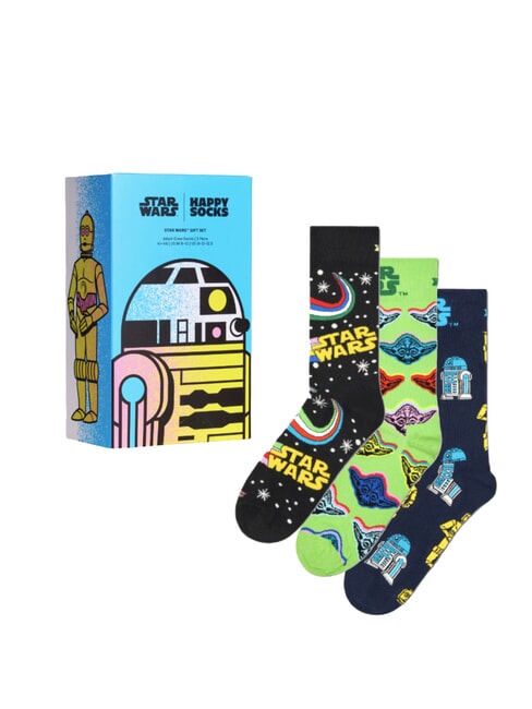 HAPPY SOCKS STAR WARS Lote de regalo de 3 pares de calcetines negro - Calcetines de hombre
