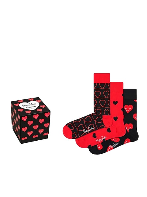 HAPPY SOCKS I LOVE YOU Lote de regalo de 3 pares de calcetines 4300 - Calcetines de mujer