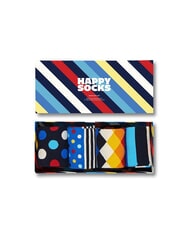 HAPPY SOCKS BLACK WEEK STRIPED Lote de regalo de 4 pares de calcetines - Calcetines de hombre