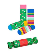 HAPPY SOCKS CHRISTMAS CRACKER Lote de regalo de 2 pares de calcetines - Calcetines de hombre