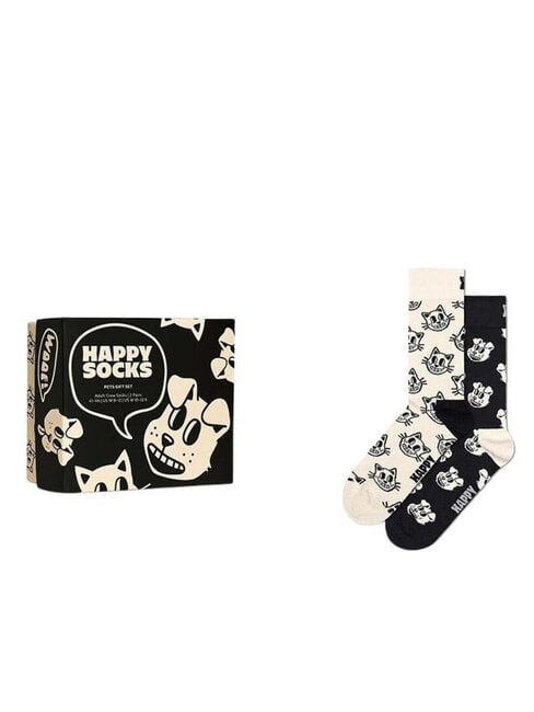 HAPPY SOCKS PETS SOCKS Lote de regalo de 2 pares de calcetines 9100 - Calcetines de mujer